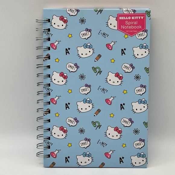 Hello Kitty Other - Sanrio Hello Kitty Spiral Notebook - HK Science Rules Pattern